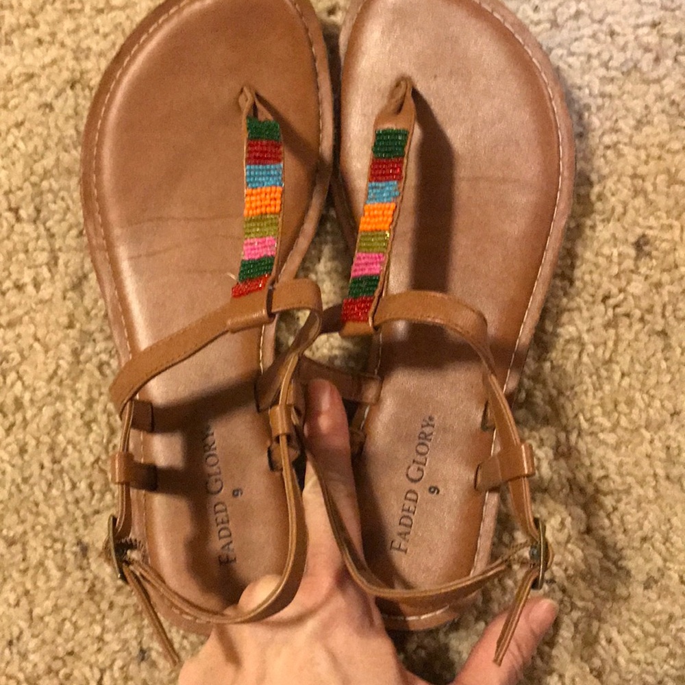 Faded Glory Sandals size 9